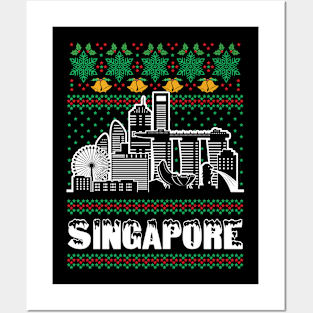 Singapore City Ugly Christmas Posters and Art